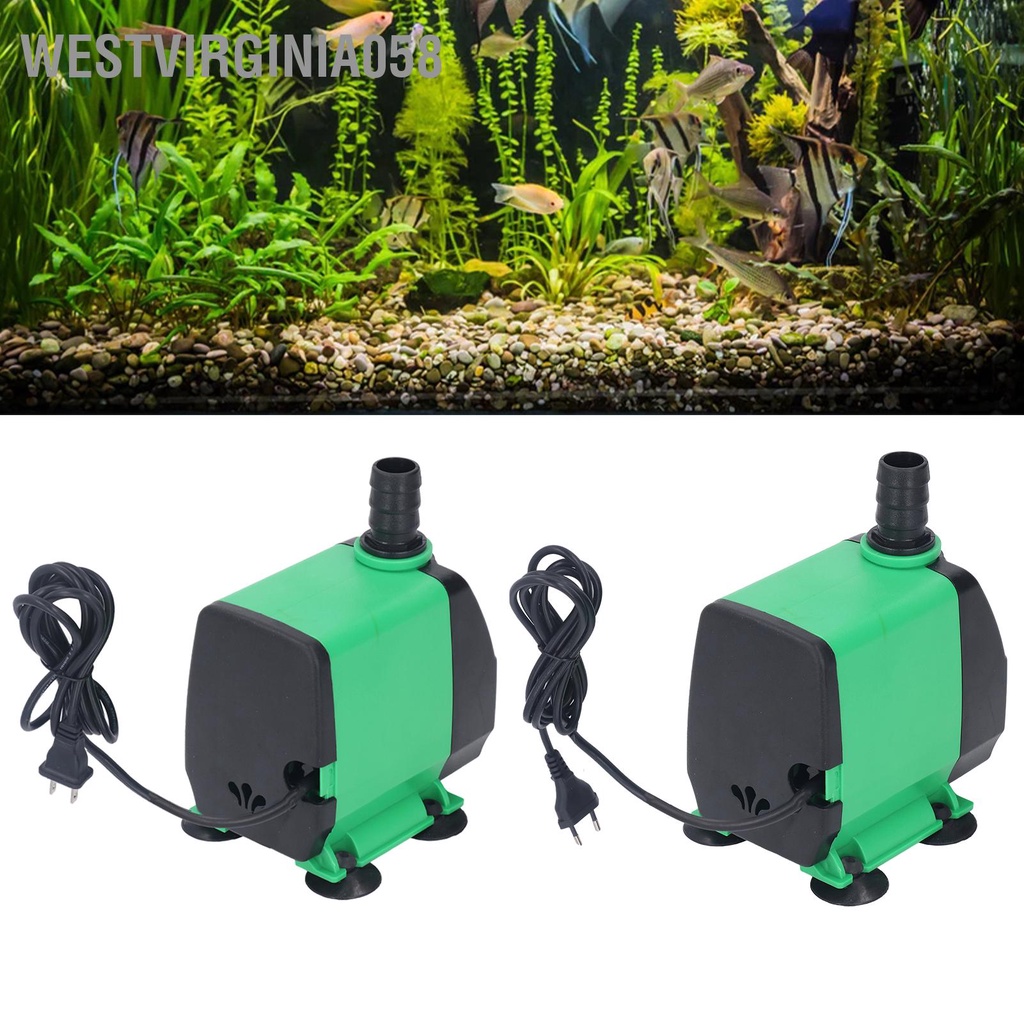Westvirginia058 Máy Bơm Nước Chìm 2000L Mỗi Giờ Nâng Cao Cực Yên Tĩnh Cho Bể Cá Ao Hồ
