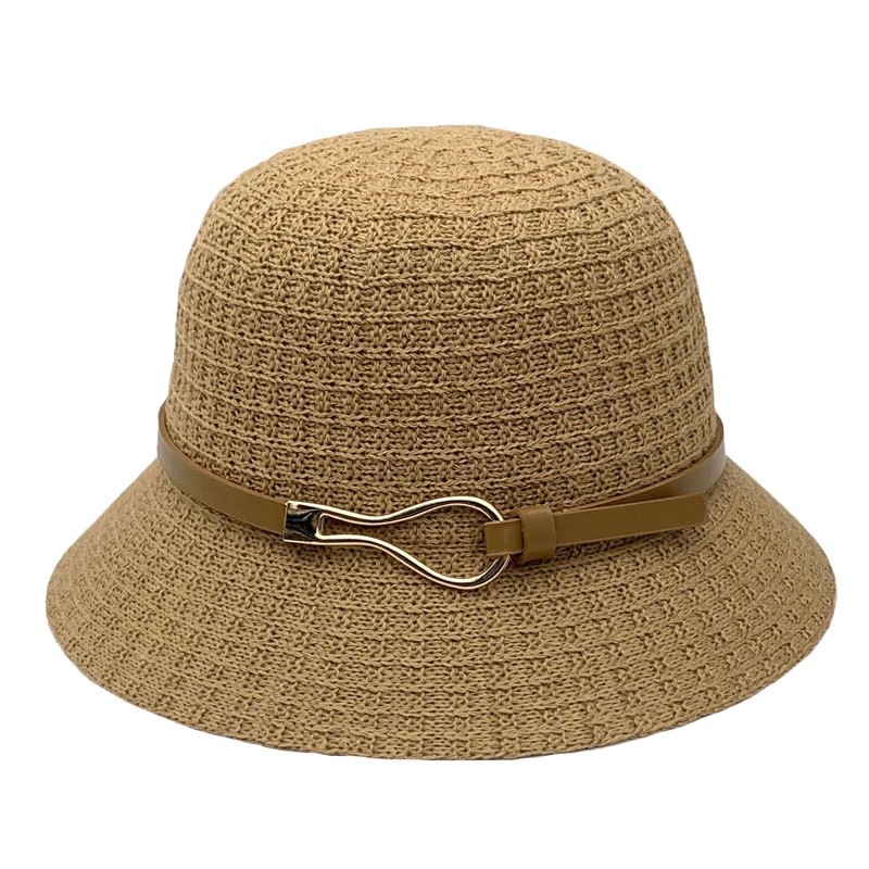 Mũ Bucket Dệt Kim Chống Nắng Thoáng Khí Thời Trang Xuân Hè Dành Cho Nữ