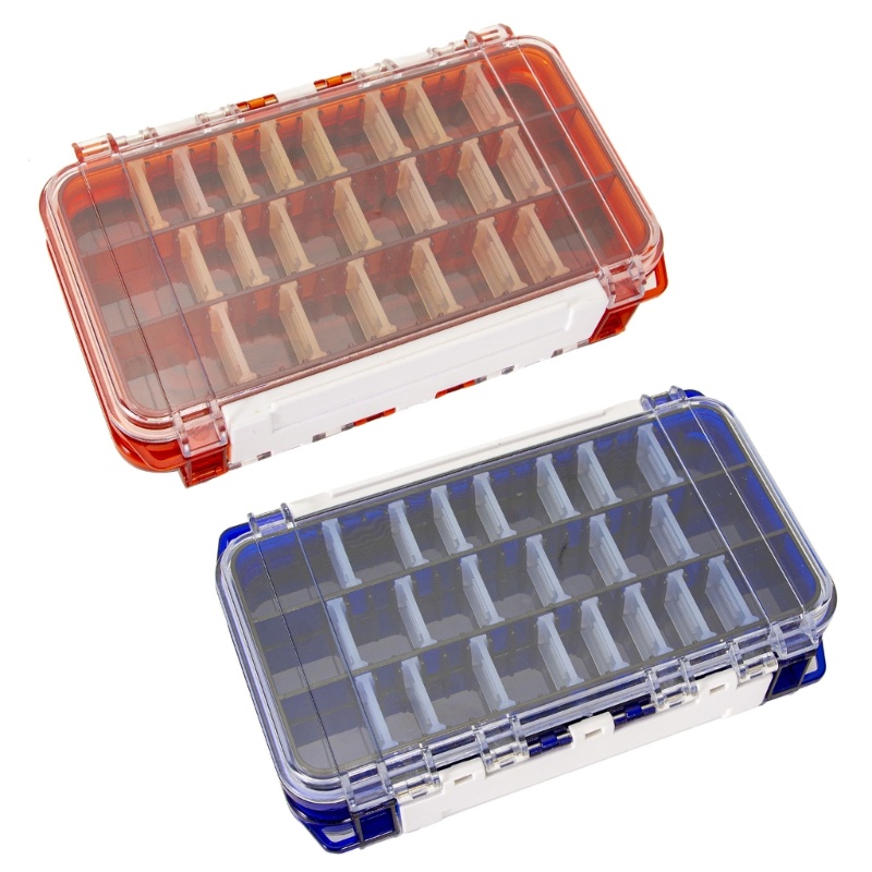 Hộp Đựng Mồi Câu Cá Hai Mặt Có Chia Ngăn Tiện Dụng