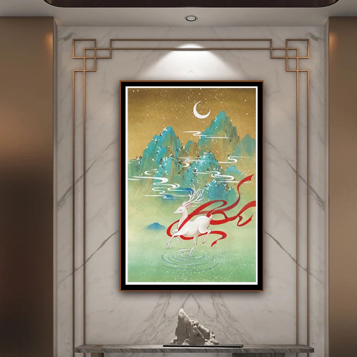 Bộ Tranh Thêu Chữ Thập diy 11ct Hình Núi Và Sông