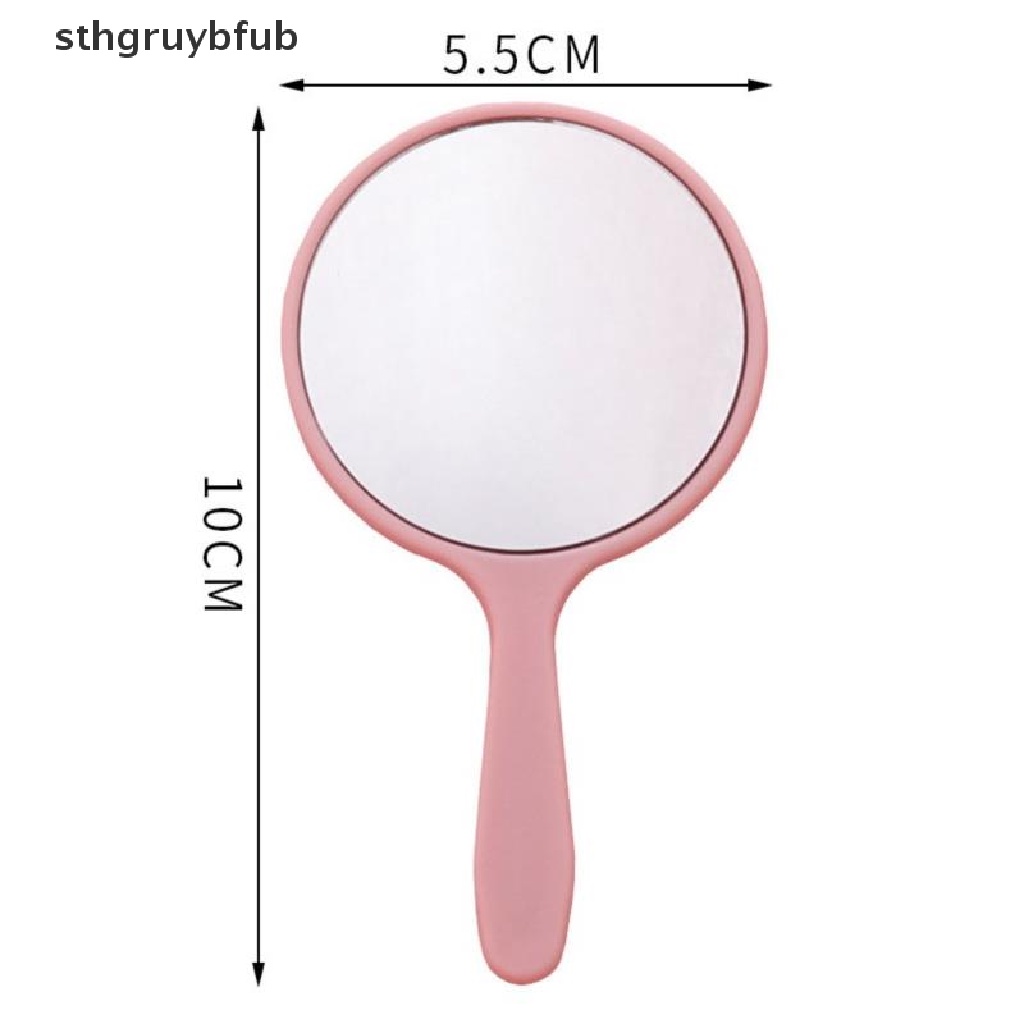 Gương Trang Điểm Cầm Tay Hình Tròn Có Tay Cầm Tiện Lợi