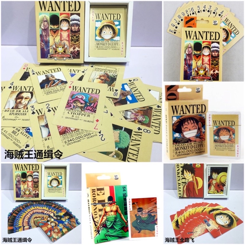 Bộ bài tây One piece 54 ảnh khác nhau/Bộ Tú lơ khơ anime one piece