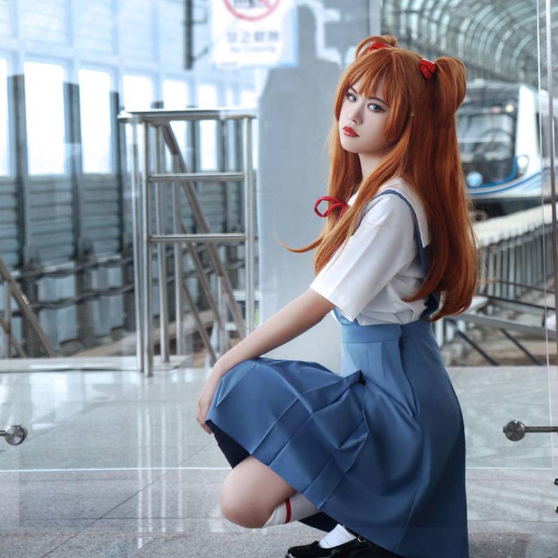 EVA mingrixiang cos costume Harry Polly cos Neon Genesis Evangelion eva School uniform anime cosplay female uniform