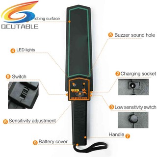Portable Handheld Security Metal Detector High Sensitivity Metal Scanner