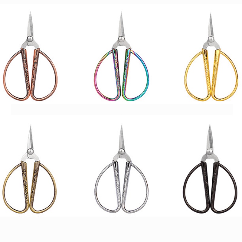 Mini thép không gỉ may kéo may chủ đề thêu vải khâu kéo phụ kiện may nhà