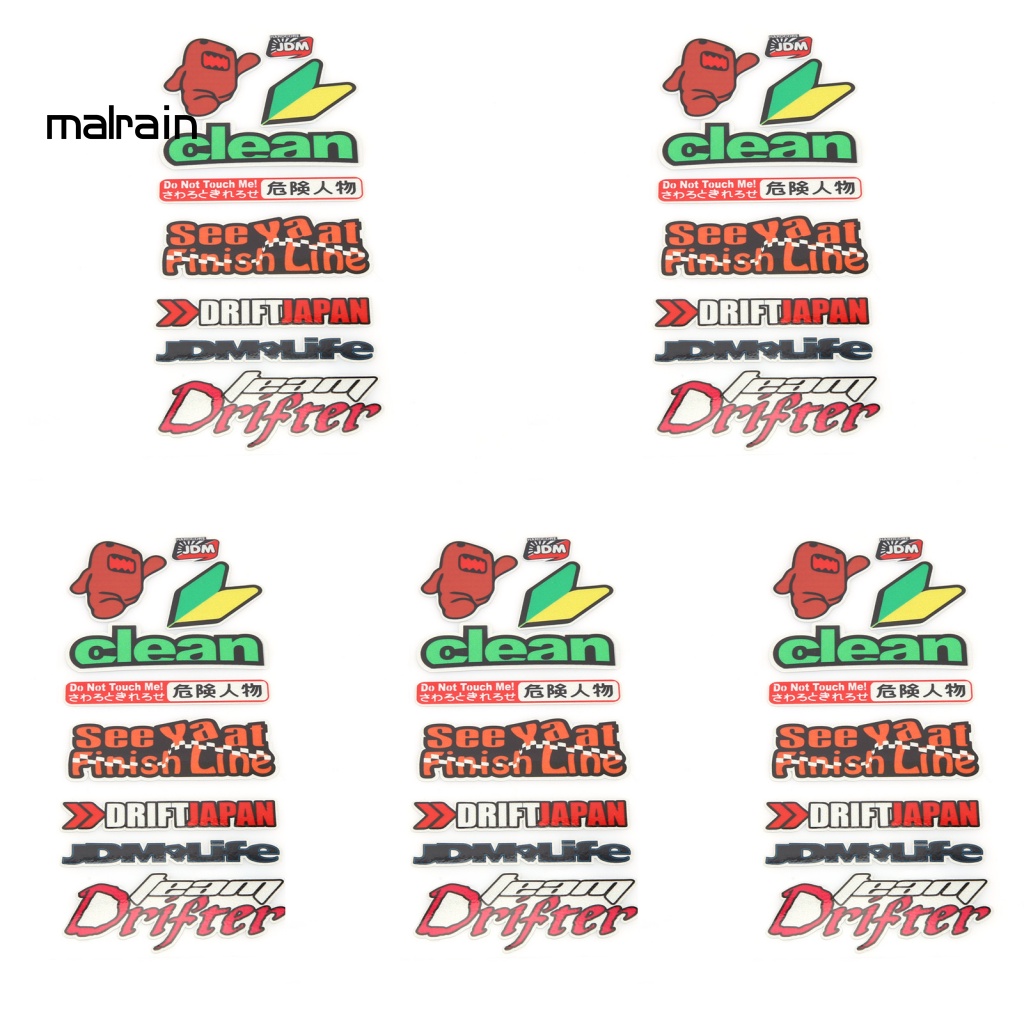 Bộ 5 Miếng Dán Trang Trí Xe Mô Tô Chống Mòn Dễ Tháo Gỡ