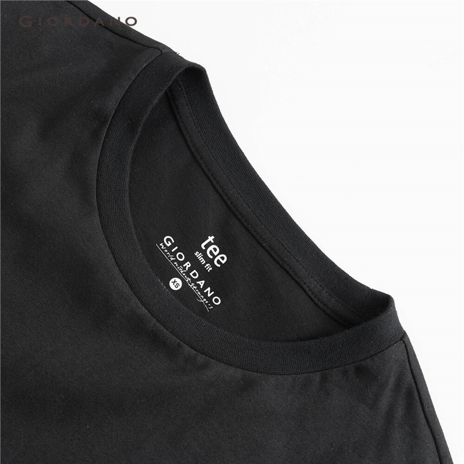 Áo thun GIORDANO 91092282 tay ngắn cổ tròn in hình cho nam