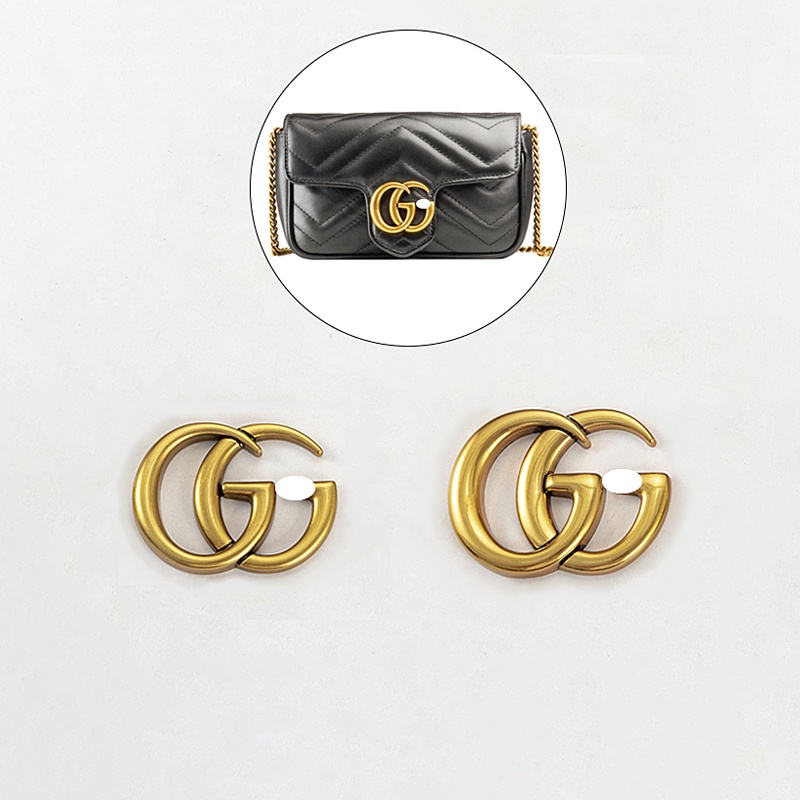 Khóa Kim Loại Hình Logo gucci Double g Sửa Chữa Túi Xách