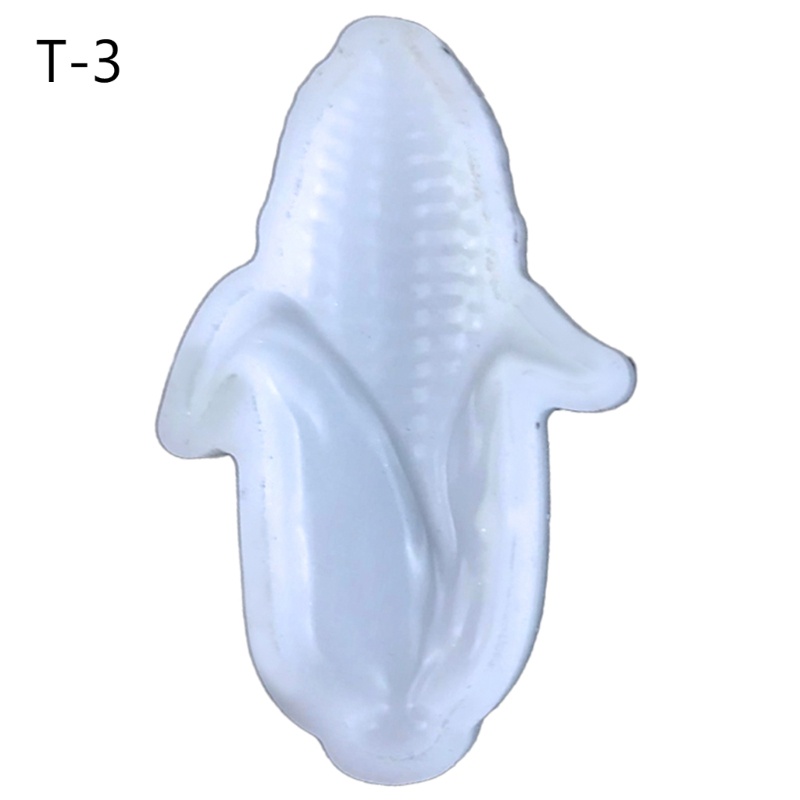 Khuôn Silicone Làm Móc Khóa Hình Trái Dâu / Bắp / Cá Vàng Có Lỗ Treo Chì