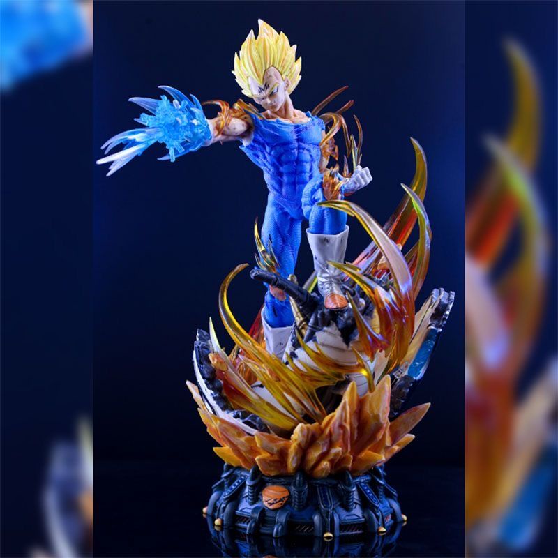 Ls Mô Hình Vegeta Ba Đầu Siêu Lớn Có Thể Phát Sáng GK Super Saiyan Magic Shell Trang Trí