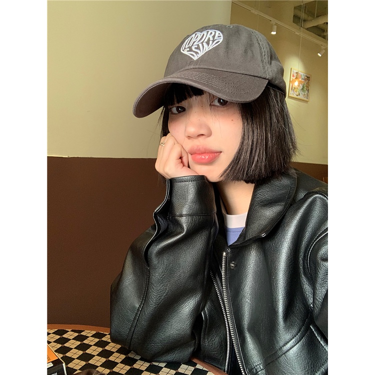 Mũ Lưỡi Trai Mềm Thêu Chữ Phong Cách Hàn Quốc Thời Trang Xuân Hè Cho Nam Và Nữ