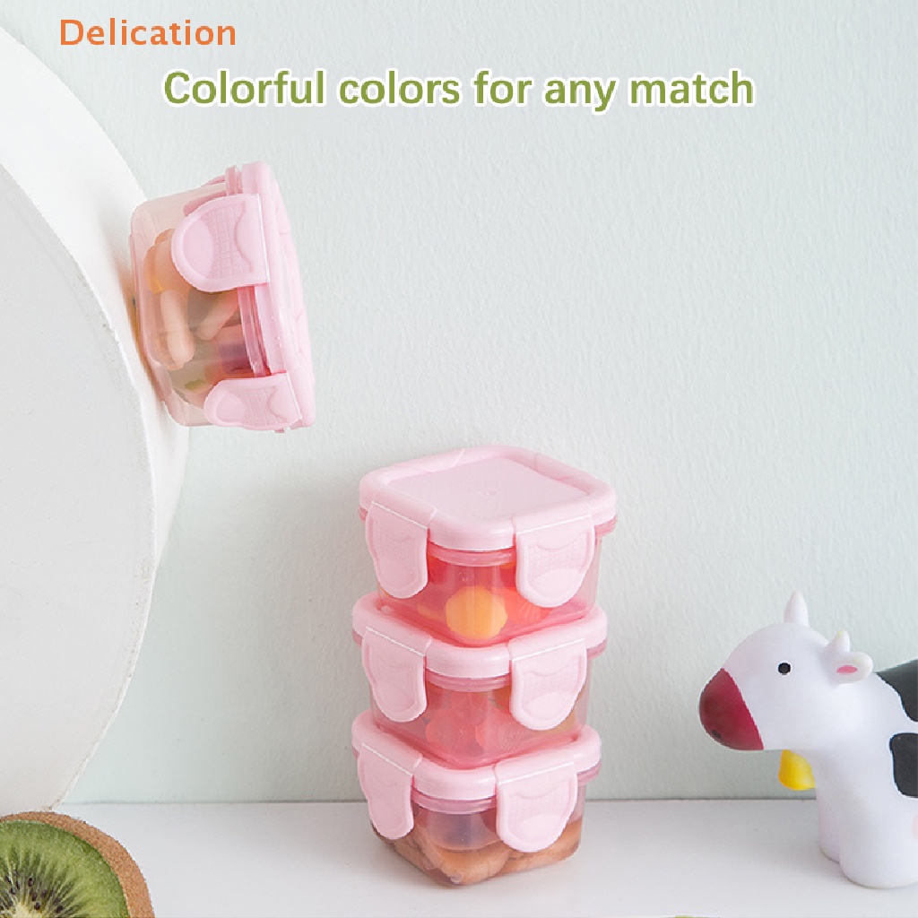 Hộp Nhựa 60ml Đựng Thực Phẩm Chống Rò Rỉ Có Thể Tái Sử Dụng
