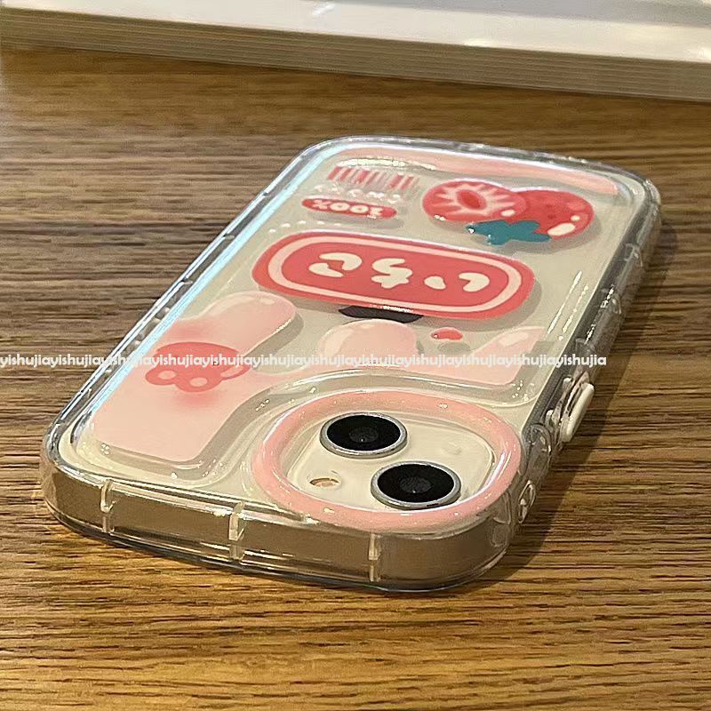 ✅Ốp Điện Thoại Mềm Trong Suốt In Hình Que Kem Dâu Cho iPhone 14 / 13promax 12 / 11pro xr / xs / 8Plus 1ZOH