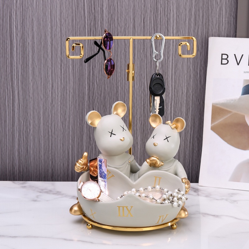 Phụ Kiện Trang Trí Nhà Cửa Hình Chó Mèo May Mắn Dễ Thương