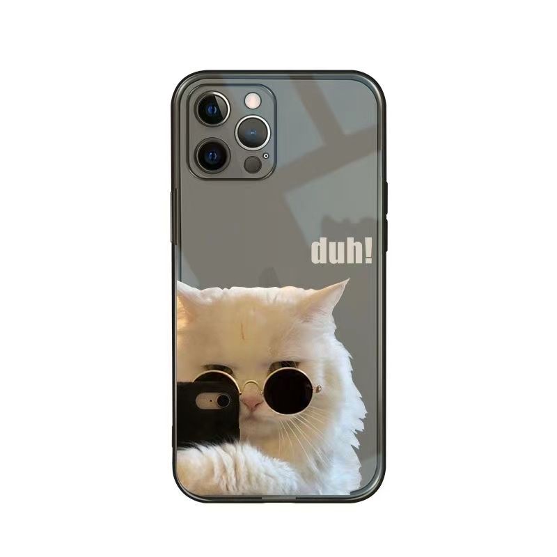 ✅Ốp Điện Thoại Silicone Mềm Trong Suốt Hình Mèo Ngộ Nghĩnh Cho Apple 14promax 13 12 11X