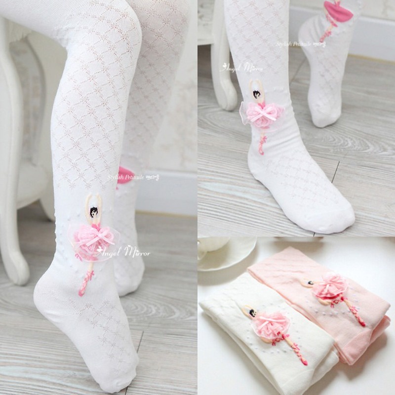 Quần Tất Cotton Dệt Kim Mềm Mại Dễ Thương Cho Bé Gái
