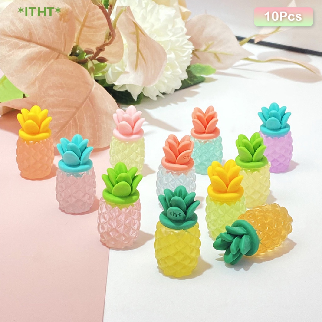 Bộ 10 Quả Dứa Dạ Quang Tự Trang Trí 3D Độc Đáo Mới
