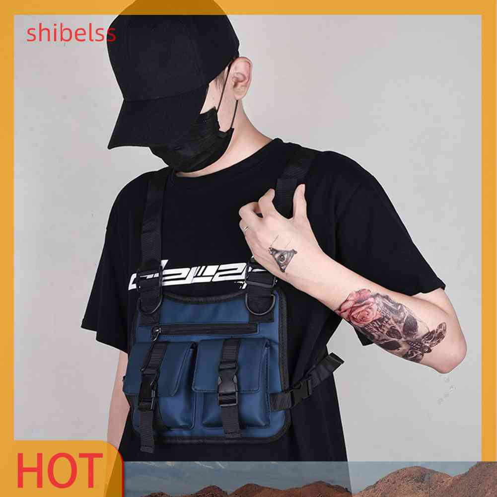 Túi Đeo Chéo Ngực Đa Năng Phong Cách Hip hop Cho Nam