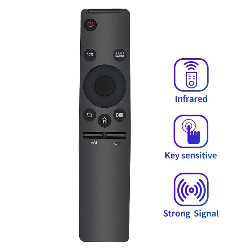 BN59-01259B Black Replace Remote Plastic Replace Remote for Samsung 4K UHD TV 6 Series UN40KU6290 UN40KU6290F UN40KU6290FXZA UN50KU6290UN50KU6290F