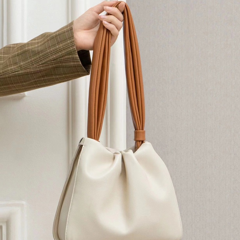 Túi xách đám mây IELGY đeo vai phối màu tương phản thời trang cho nữ