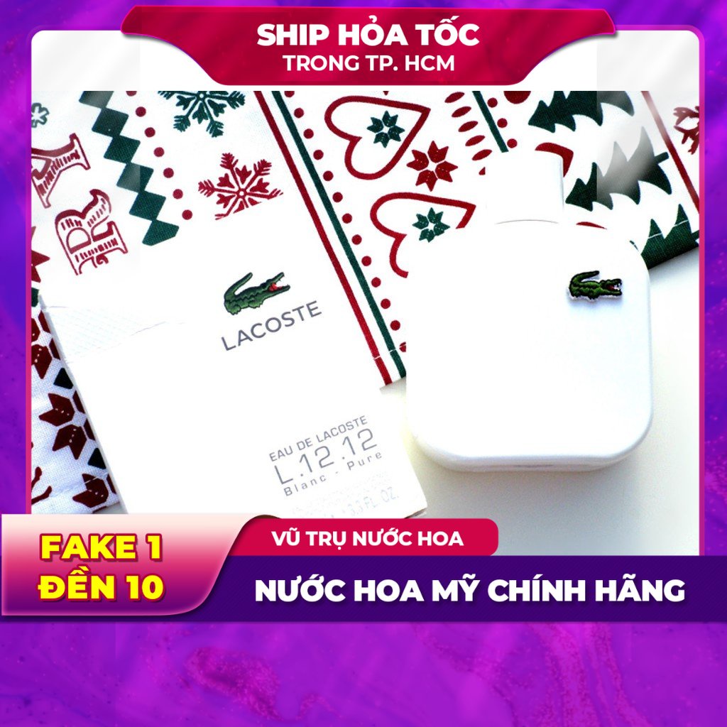 Nước Hoa nam Lacoste L.12.12 Blanc Pure EDT 100ML chính hãng