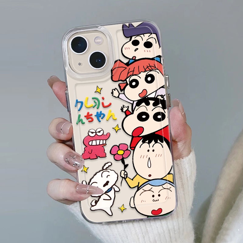 ✅Ốp Điện Thoại Mềm Trong Suốt In Hình Shin-Chan Cho iPhone 14Promax 13 / 12 / 11 xr / xs 7 / 8Plus T5JZ