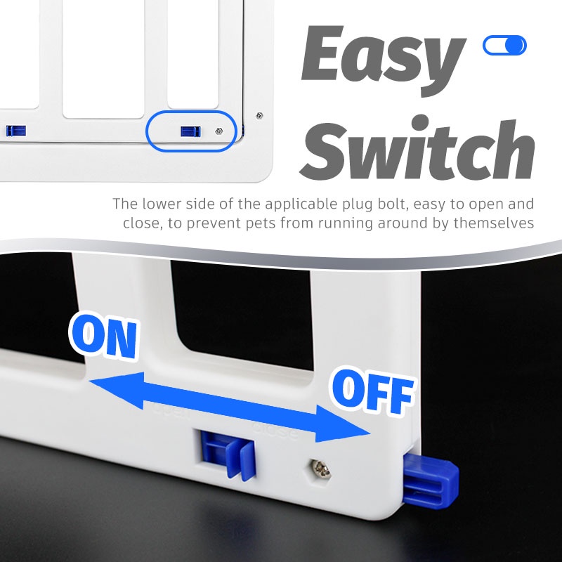 HamshMoc Cửa Nắp Gập Tự Động Đóng Dễ Lắp Đặt Kích Thước Lớn Siêu Bền Cho Thú Cưng