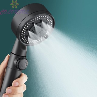 【COLORFUL】Durable Shower Head Bathroom Accessory 5 Mode Adjustable High Pressure