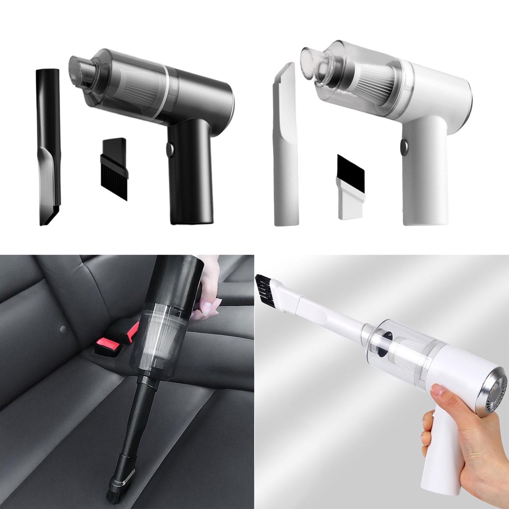 Máy Hút Bụi Cầm Tay Không Dây Có Đèn LED Cho Xe Hơi / Nhà Ở