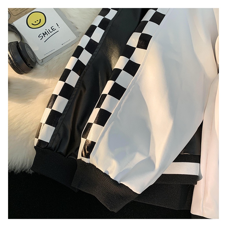 Áo Khoác Bóng Chày Chất Liệu Da Cao Cấp Thời Trang Dành Cho Nam