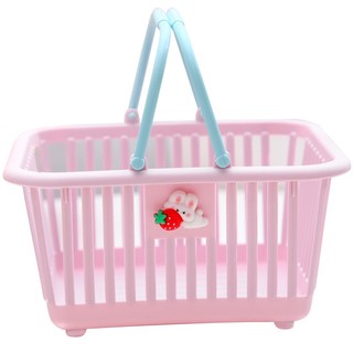 Giỏ Mini Đựng VPP, Mỹ Phẩm, Phụ Kiện, Đồ Dùng Có Tay Cầm Màu Sắc Basic