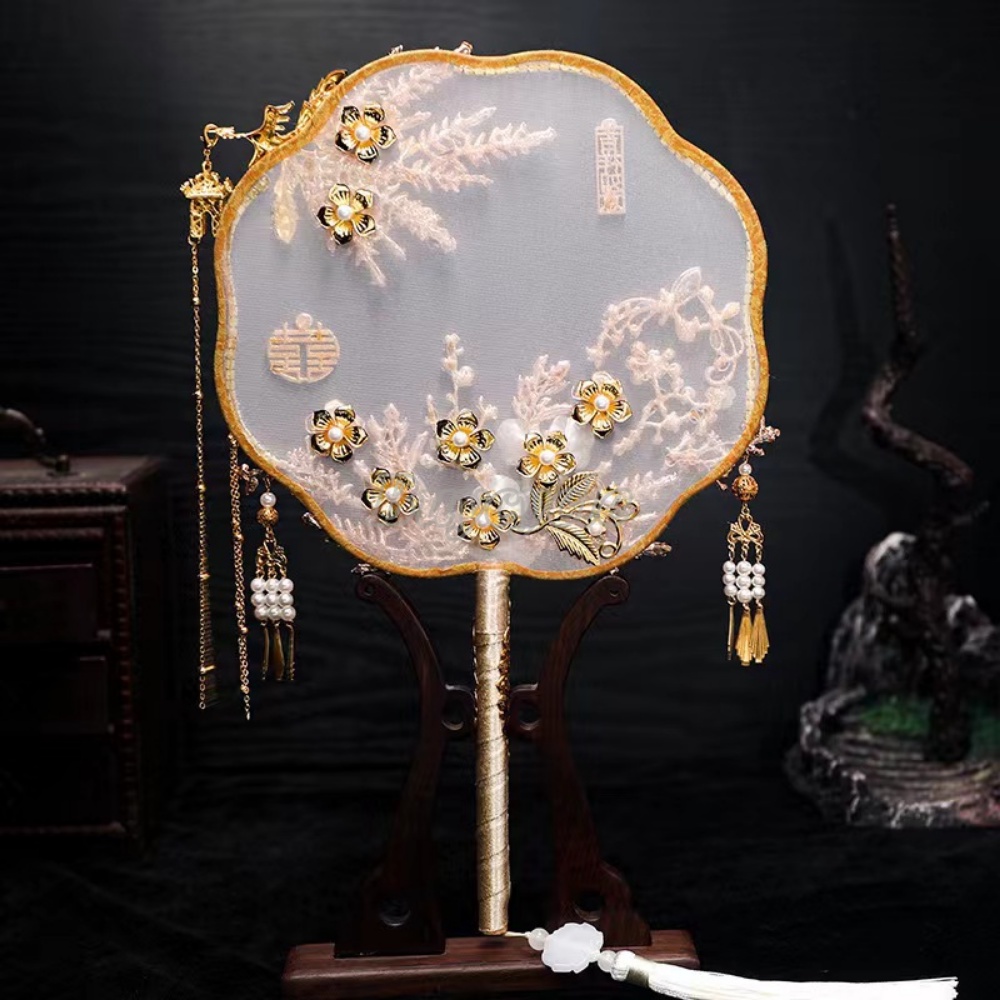 Quạt Xiuhe Nhóm Nhạc Cô Dâu Thời Trang