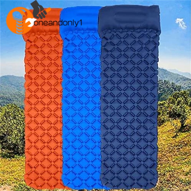 Đệm Ngủ Tự Bơm Hơi Siêu Nhẹ Kèm Gối Di Động Tiện Dụng Mang Theo Du Lịch / Cắm Trại