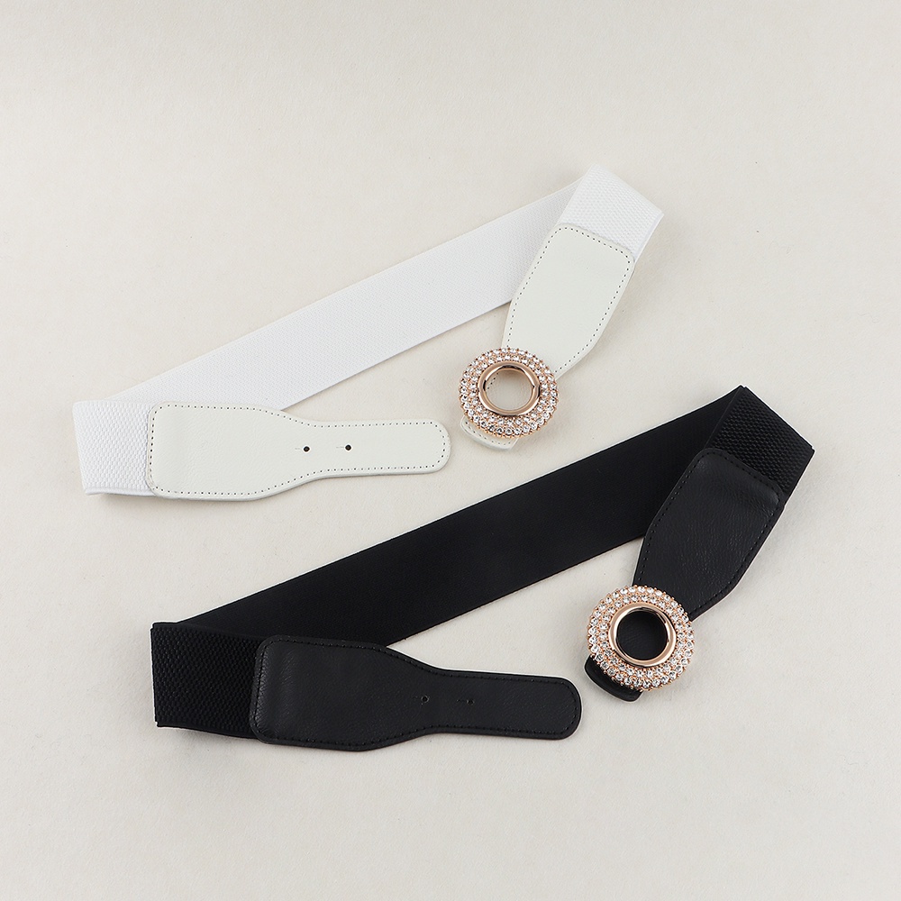 Thắt Lưng Da Khóa Tròn Đính Đá Thời Trang GM186