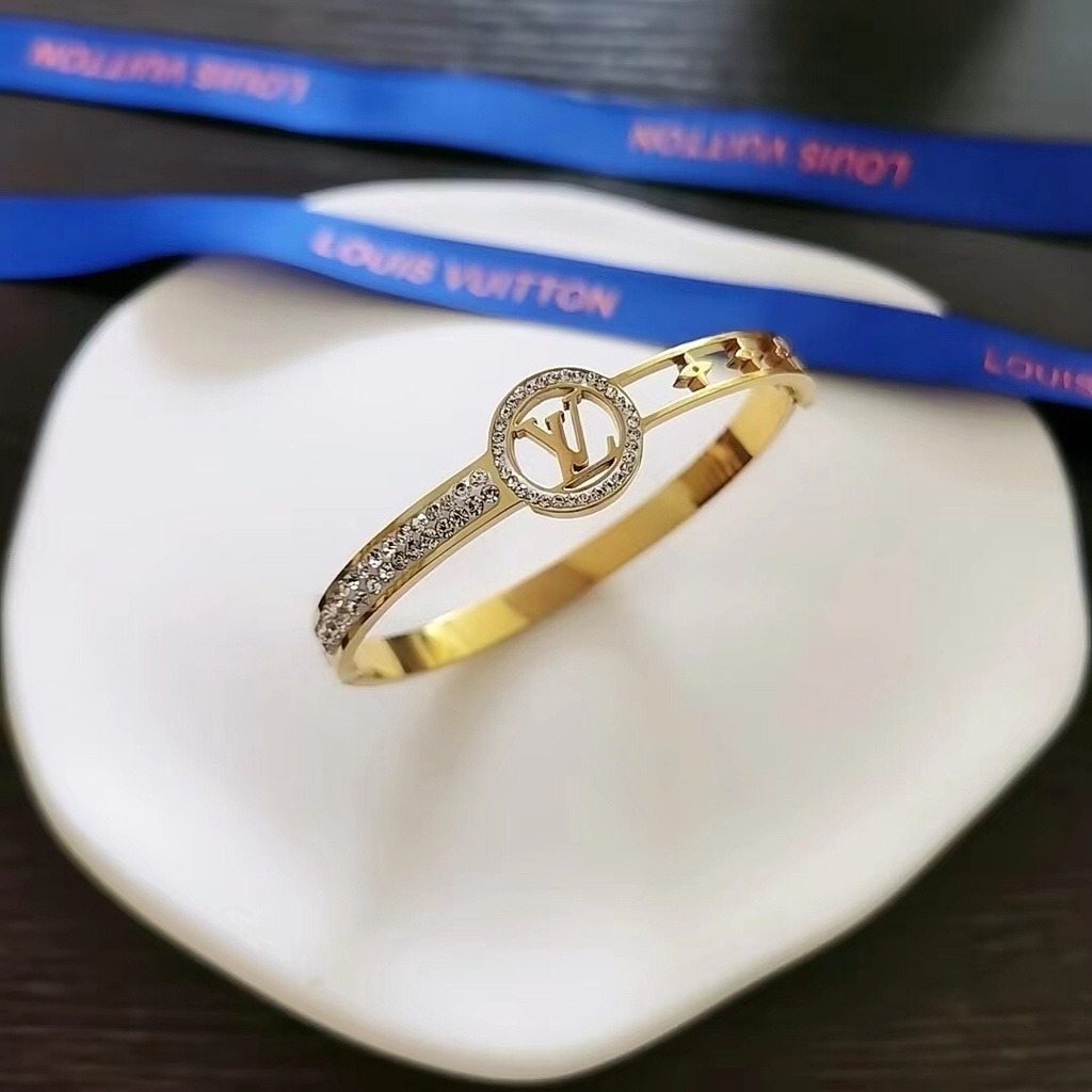 Louis vuitton Vòng Tay lv Dây Xích Đôi Cao Cấp Thời Trang Công Sở