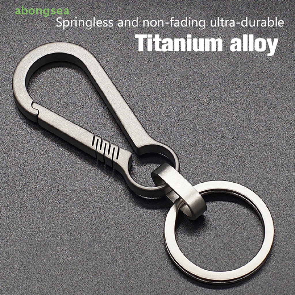 Abongsea Móc Chìa Khóa Bằng Hợp Kim Titan Dùng Làm Quà Tặng Cho Nam