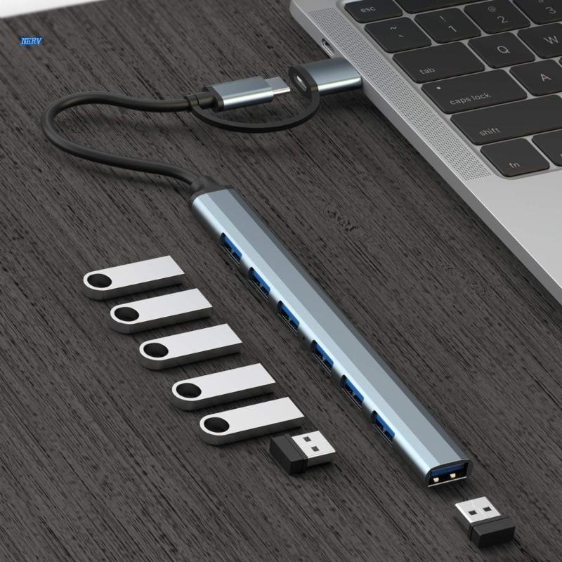 Bộ Chia 4 / 7 Cổng USB-C 3.0 Type-C Cho Máy Tính