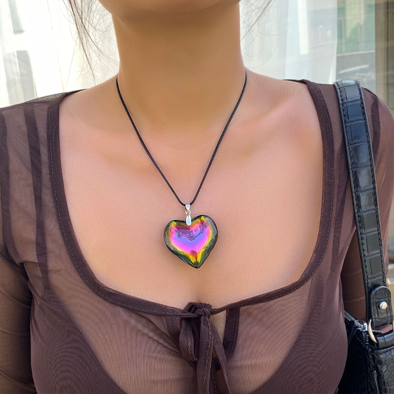 Vòng cổ Mặt Trái Tim Đơn Giản Phong Cách Âu Mỹ