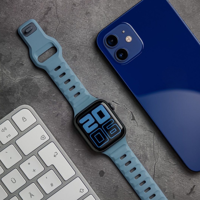 Nomad Dây Đeo Thay Thế Bằng Cao Su Silicone Mềm Cho iWatch 6 5 4 3 2 1 42MM 49MM 8 7 Series 44MM 45MM