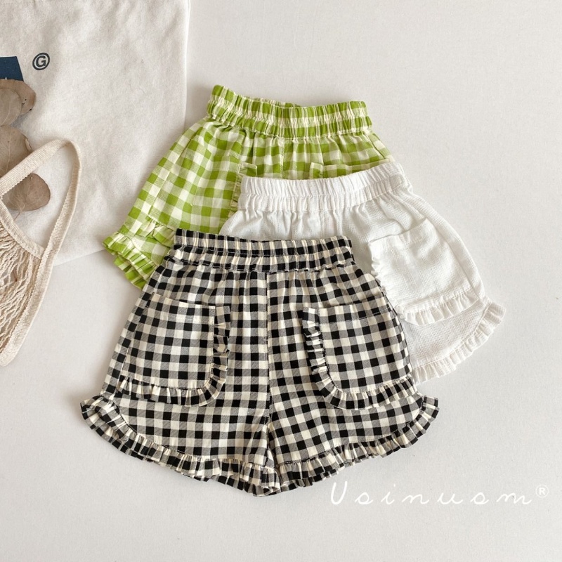 Quần Short Cotton Phong Cách Hàn Quốc Thời Trang Mùa Hè Mới 2023 Cho Bé Gái