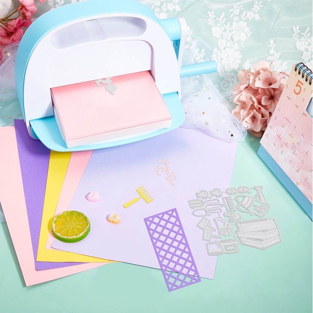1 Bộ 20 Khuôn Cắt Giấy Kim Loại Hình Hàng Rào Xinh Xắn