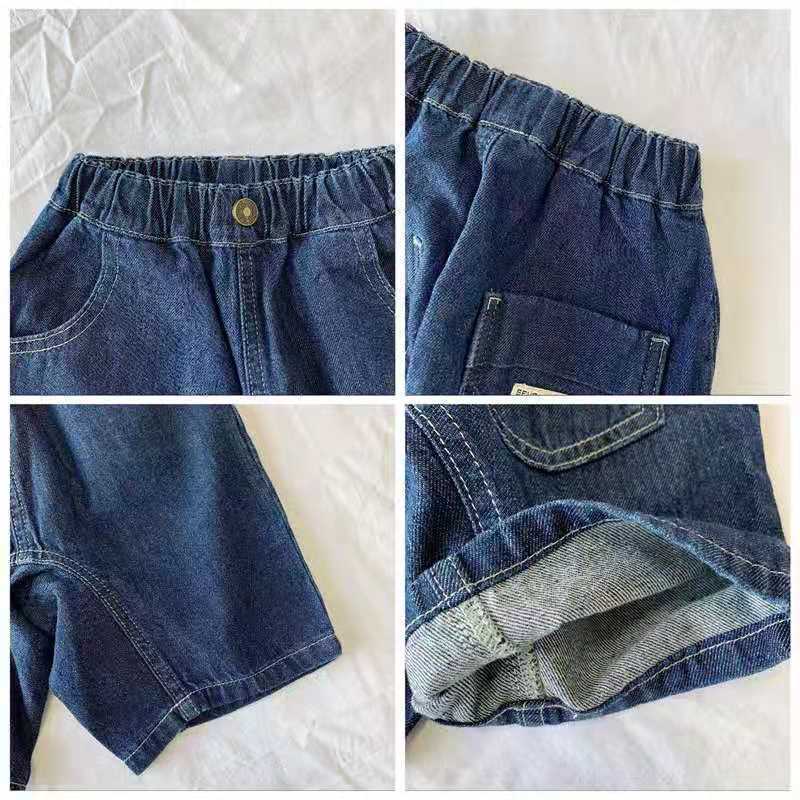 Quần Short Jean Mùa Hè Phong Cách Nhật Bản Mới 2023 Cho Bé Trai