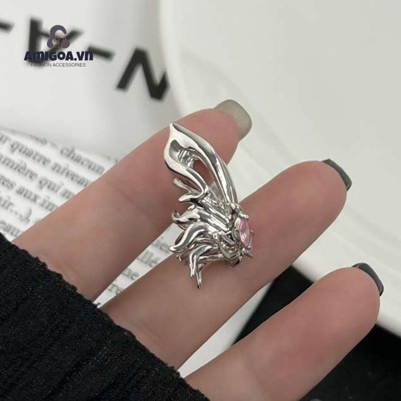 ✨✨Khuyên Kẹp  bướm Vành Tai Không Cần Xỏ Lỗ Thiết Kế Cảm Giác Lạnh Phong Cách Senior