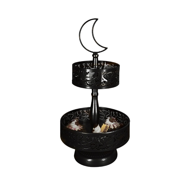 Giá Đỡ Bánh Kem Tráng Miệng 2 Tầng Chất Liệu Sắt Tiện Dụng