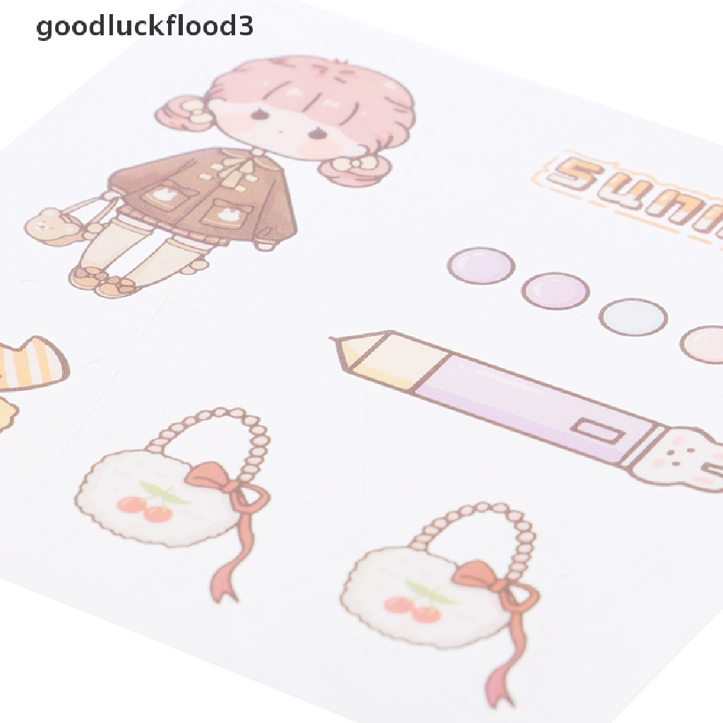 Bộ 20 Tấm Sticker Dán Họa Tiết Động Vật Hoạt Hình Dễ Thương Bắt Mắt