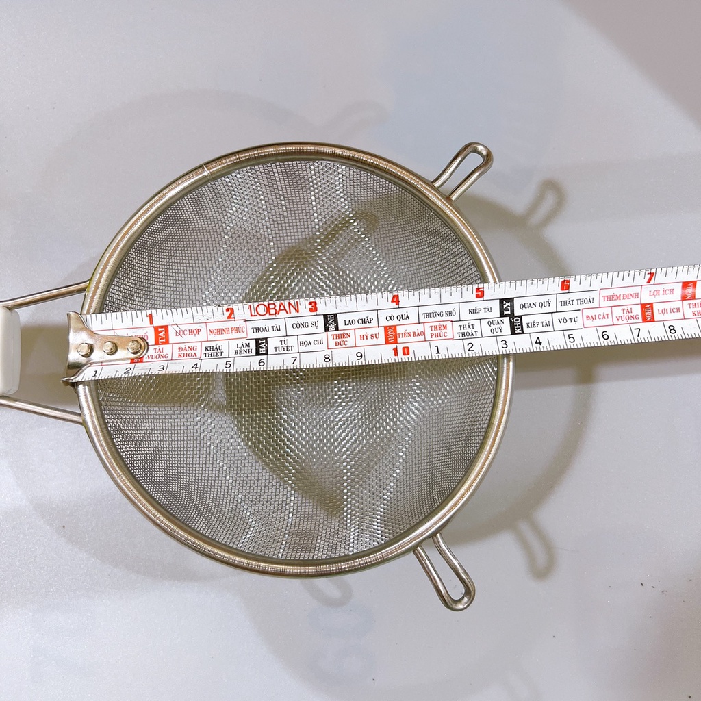Rây Cán Đỏ Lọc Cháo, Lọc Bột, Lọc Đồ Ăn Dặm Cho Bé Yêu Bằng Inox Size 13cm