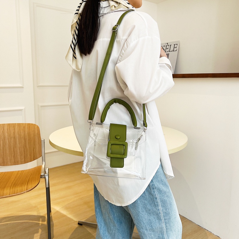 Túi Đeo Chéo Nữ Túi Vai không Thấm Nước PVC Trong Suốt Túi Xách Trong Suốt Khóa Từ Cao Cấp TTF660