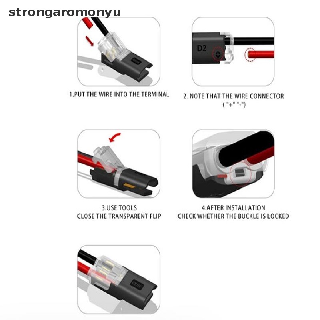 Set 10 Đầu Nối Dây Điện 2 Chấu Chuyên Dụng