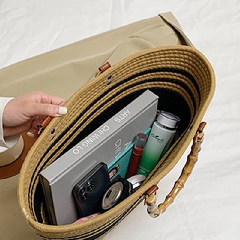 Túi Xách Rơm Dệt Thời Trang Thường Ngày Cho Nữ