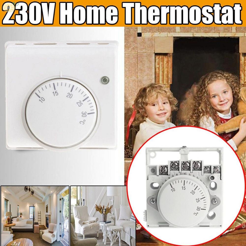 【VARSTR】Thermostat Mechanical Room White 2-wire 220V AC ABS For Hotel Restaurant